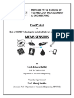 Final Project: Role of MEMS Technology in Industrial Internet of Things (IIOT)