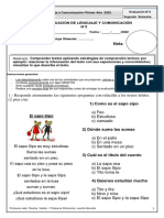 PRUEBA DE LENGUAJE Comprension Lectora ADECUADA