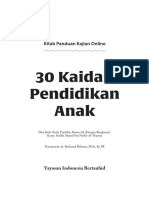 30 Kaidah Pendidikan Anak EBS