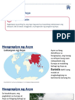 Aral Pan 7 Lesson 2 Ang Heograpiya NG Asya
