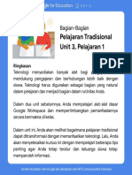 Unit 3, Pelajaran 1, Pembelajaran Tradisional 