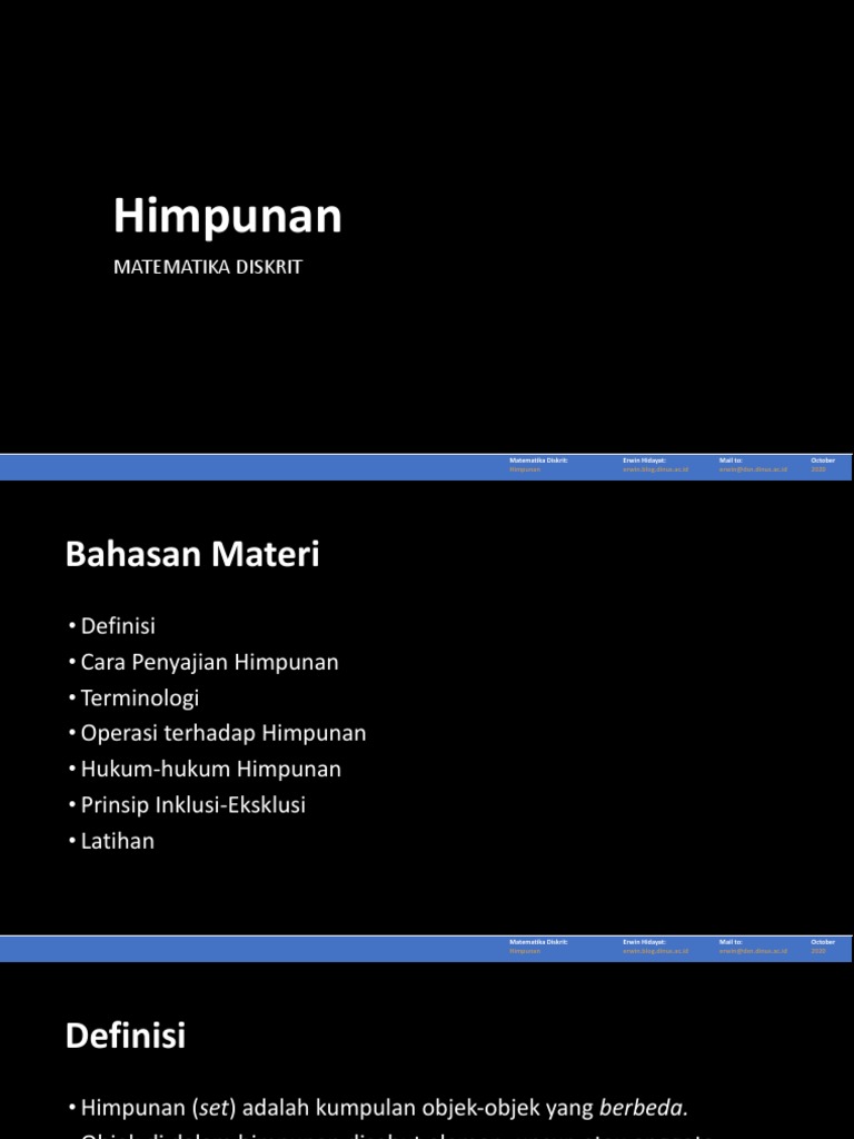 Panduan Lengkap Himpunan Matematika Diskrit | PDF | Metode & Bahan Ajar ...