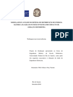 Modelagem E Análise Do Sistema de Distribuição de Energia Elétrica Da Ilha Do Fundão Investigando Impacto de Geração Distribuída