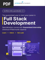 Full Stack Web Development Specialization Brochure