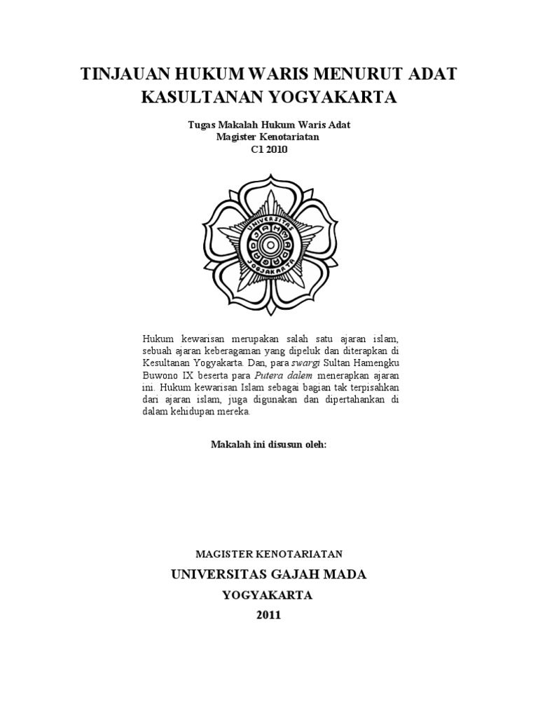 Tinjauan Hukum Waris Menurut Adat Jawa