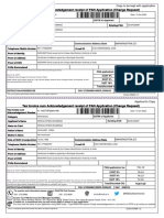 Tax Invoice receipt for PAN application change request