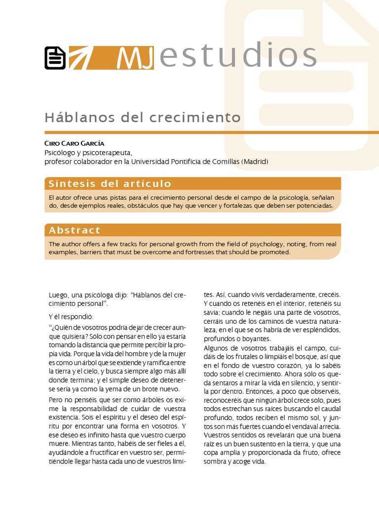 Claves para el Crecimiento Personal | PDF | Ansiedad