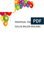 Proposal Toko Balon Solusi Balon Malang