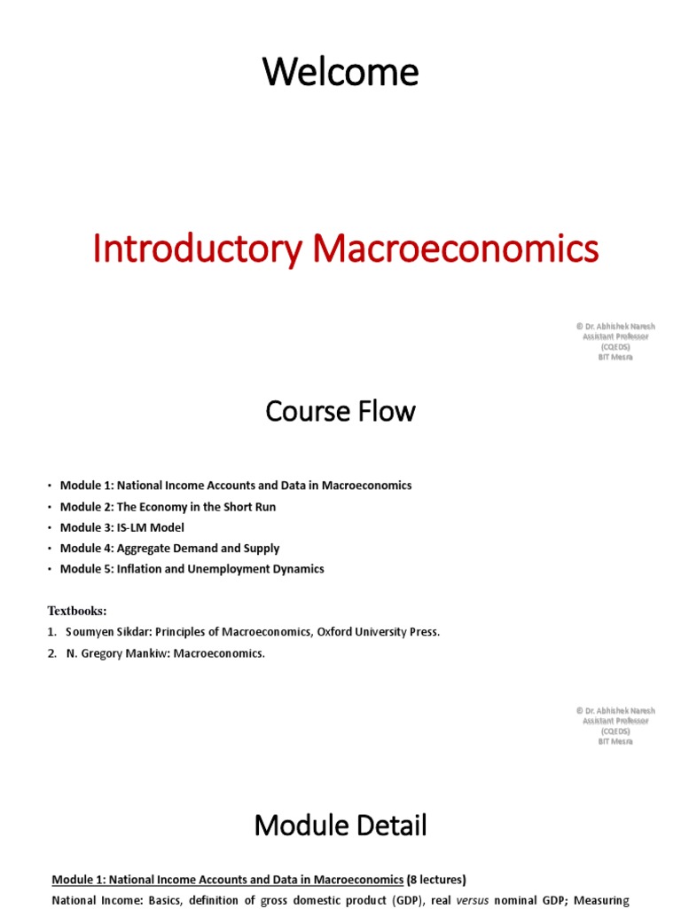Macro Module 1 Complete PDF Macroeconomics Gross Domestic Product