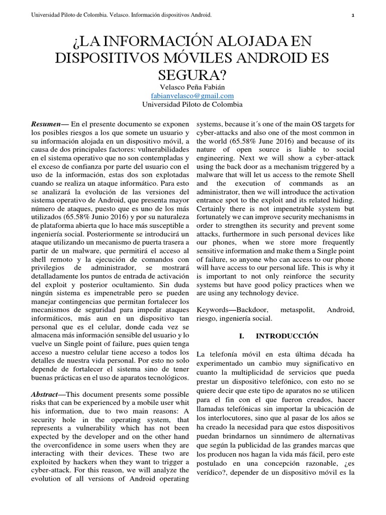 Riesgos de Metasploit en Android | PDF | Android (sistema operativo ...