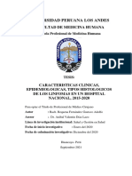 Características clínicas, epidemiológicas e histológicas de los linfomas en un hospital nacional del Perú