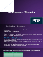 The Language of Chemistry - Lesson - 2