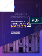 Presupuesto 2023: Recuperación económica y social con sostenibilidad fiscal