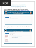 Institute User Manual - Msbte Online Exam s21