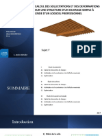 Calcul Des Sollicitations Et Des Deformations Sur Une Structure D'Un Ouvrage Simple À L'Aide D'Un Logiciel Professionnel