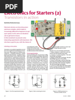 Electronics For Starters 2 - Transistors