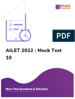 Ailet Mock Test - 10