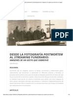 Desde La Fotografía Postmortem Al Streaming Funerario - Imágenes de Un Gesto Que Sobrevive - E-Imagen