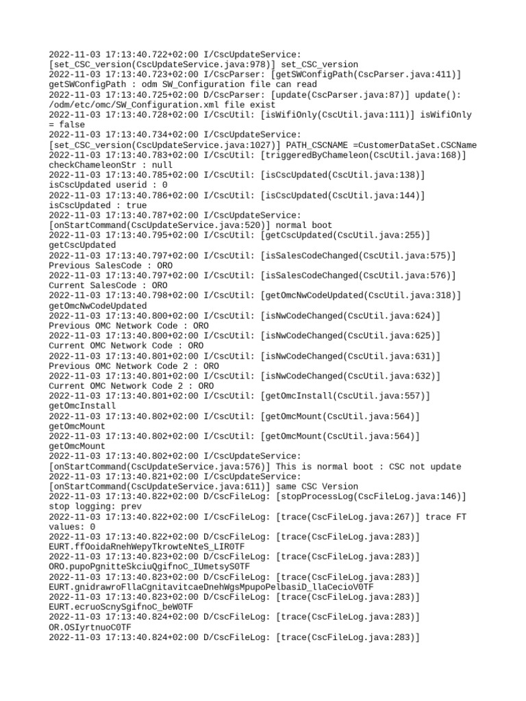 CSC Update Log Analysis | PDF | Oracle Acquisitions | Computing