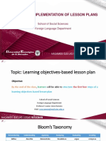 3.4 Learning-Objectives-Based Lesson Plan