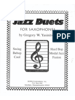 Jazz Duets For Saxophone
