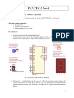 02 Practica 4 Guia, Prueba de Unidad Aritmética Lógica (ALU)