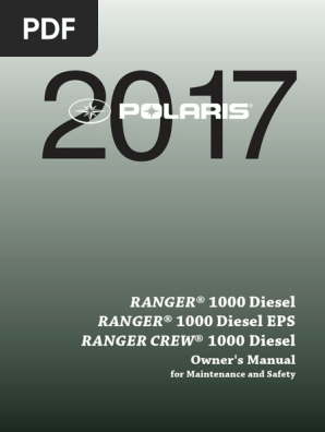 manual de usuario polaris ranger 4x4