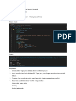 Tugas Praktikum Pemorgraman Dasar
