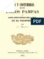 Usos y Costumbres de Los Indios Pampa - Federico Barbará