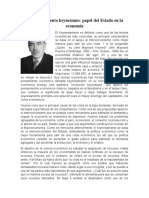 El keynesianismo: papel del Estado y política fiscal