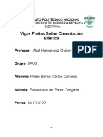 Cálculo de vigas sobre cimentación elástica para trajineras de Xochimilco