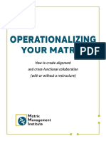 Operationalizing Your Matrix