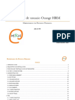 Manual de usuario Orange HRM