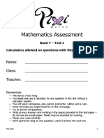 Band 7 Maths Assessment