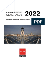 2022 Presupuesto Libro 17 Cultura