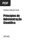 TAYLOR, Frederick Winslow  - Principios de Administracao Científica