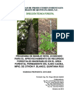 Programa de Manejo Forestal Avanzado