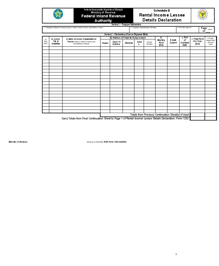 1203 First Details Rental Tax Books of Acct | PDF | Lease | Renting