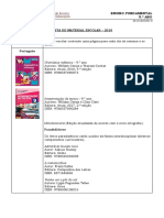 Lista de Material Escolar - 2019: Gramática Reflexiva - 9.° Ano