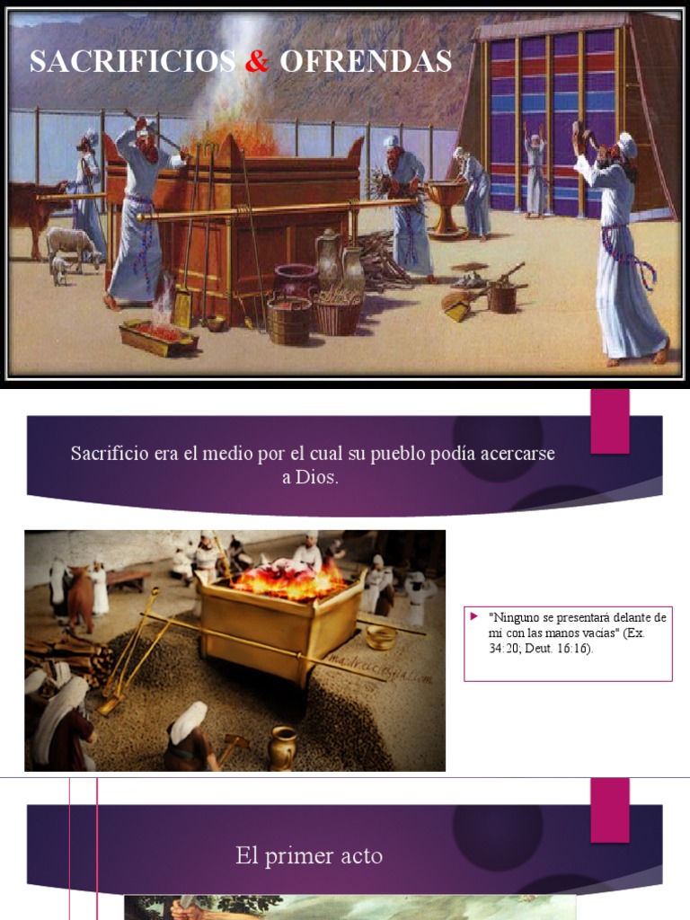 Sacrificios y Ofrendas en la Biblia | PDF | Libro de levítico | Sacrificio