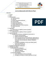 Lineamiento para La Elaboración Del Informe Final de Practica Upnfm