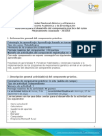 Guía para El Desarrollo Del Componente Práctico y Rúbrica de Evaluación - Unidad 1, 2 y 3 - Tarea 4 - Componente Práctico - Salidas de Campo