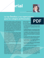 1 Febrero 2010 La Ley Omnibus y Sus Repercusiones para Los Colegiados Profesionales