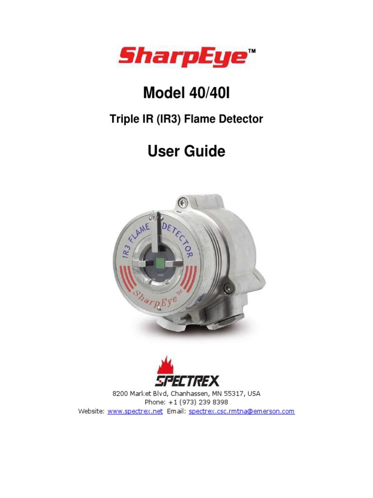 Guide 40 40i Triple Ir Ir3 Flame Detector Spectrex en Us 1459806 | PDF ...