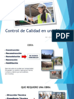 Diapositiva Control de Calidad en Obra