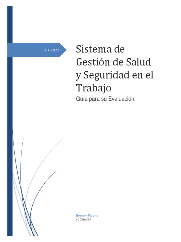 Guia Para La Evaluacion Del Sgsst Pdf Seguridad Y Salud Ocupacional