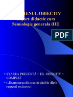Semiologie Generala 2020 III Examen Obiectiv