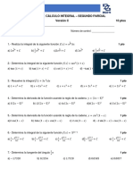 Examen de Cálculo Integral-Segundo Parcial Versión C