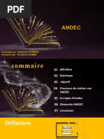 Amdec: Présentée Par: ENNAKOUS IHSSAN Encadrée Par: TALBAOUI AHMED