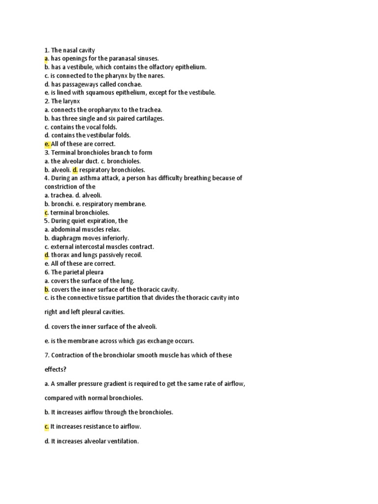 Respiratory Reviewer Pdf Respiratory Tract Lung